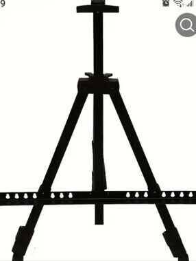 > Adjustable Black Tripod Easel